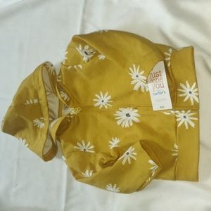 Brand New w tags! Baby (Sz 6m) , cute Yellow zip hoodie